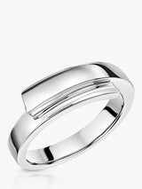 John Lewis Jools by Jenny Brown Wrap Band Ring Silver- Buy online at McGrocer