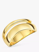 John Lewis Jools by Jenny Brown Double Row Wave Ring, Gold- Buy online at McGrocer