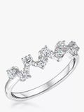 Jools by Jenny Brown zig zag cubic zirconia stacking ring - British product