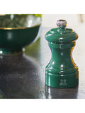 Peugeot beech wood salt and pepper mill gift set 10cm ivory forest green, imported from the UK