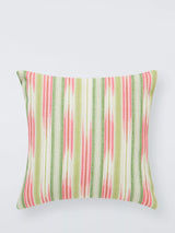 John Lewis Sanderson Inshi Indoor Outdoor Cushion Cover Hibiscus Ikat Stripe- Buy online at McGrocer