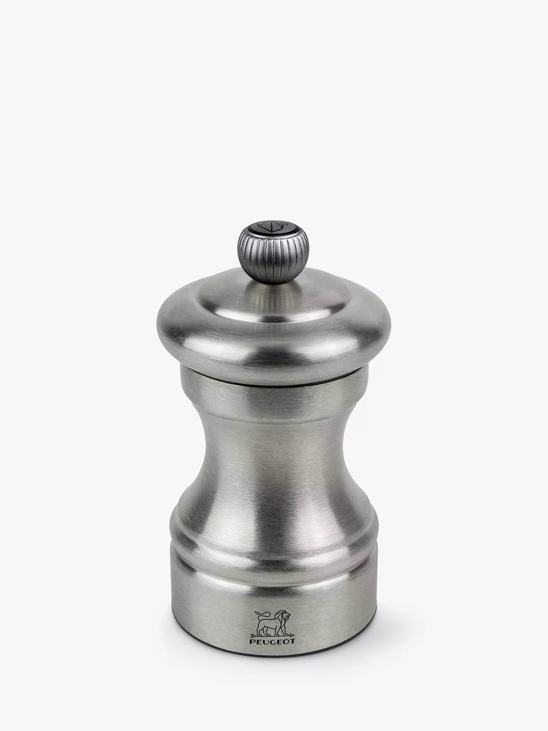 Peugeot Bistro Chef pepper mill 10cm silver, imported from the UK