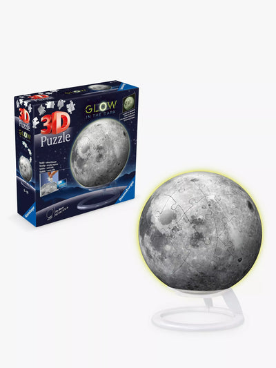 John Lewis Ravensburger 3D Glow in the Dark Moon Jigsaw Puzzle- Buy online at McGrocer