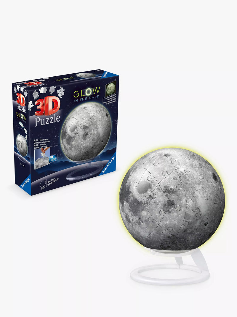 Ravensburger 3D Glow in the Dark Moon puzzle, imported from the UK