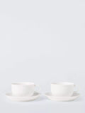 John Lewis + Queensberry Hunt Cupola bone china cup and saucer set, white, 2-piece, 280ml, UK version