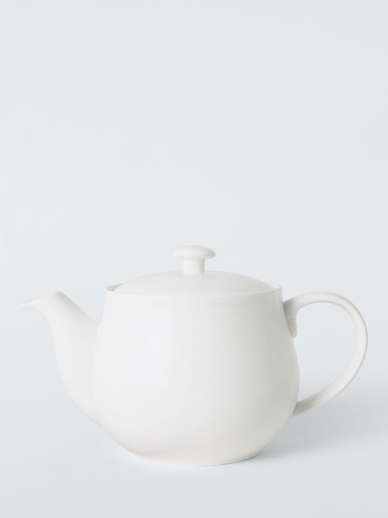 John Lewis Queensberry Hunt white bone china teapot 1.1L, UK version