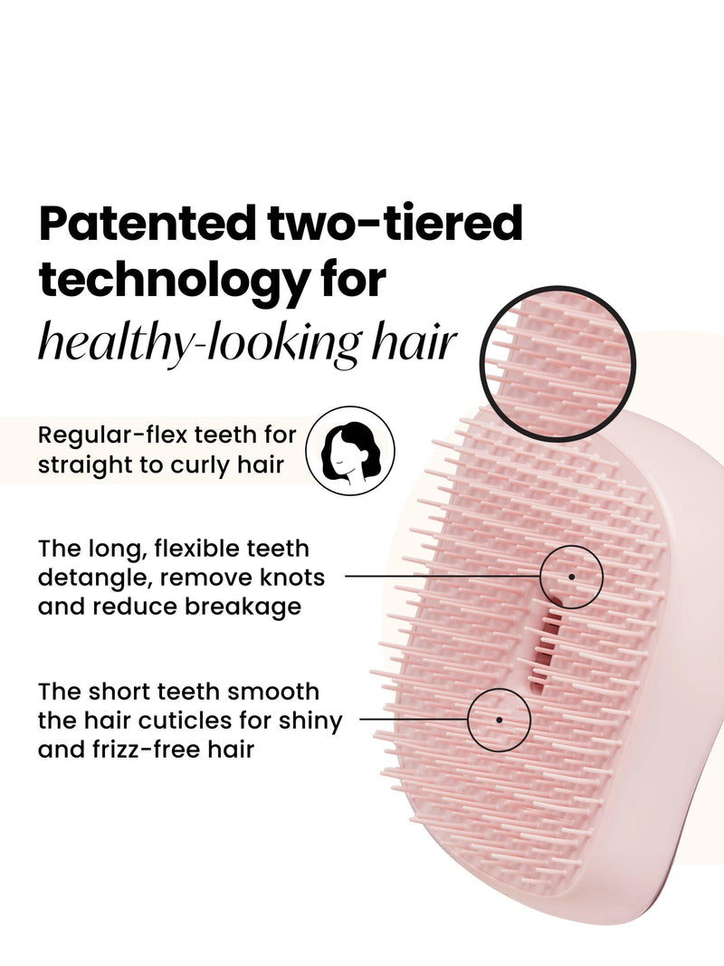 Tangle Teezer compact hairbrush Pink Matte Chrome (British brand)
