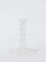 John Lewis John Lewis Glass Bobbin Candle Holder Clear H14 cm- Buy online at McGrocer