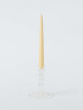John Lewis clear glass bobbin candle holder H14 cm, UK version