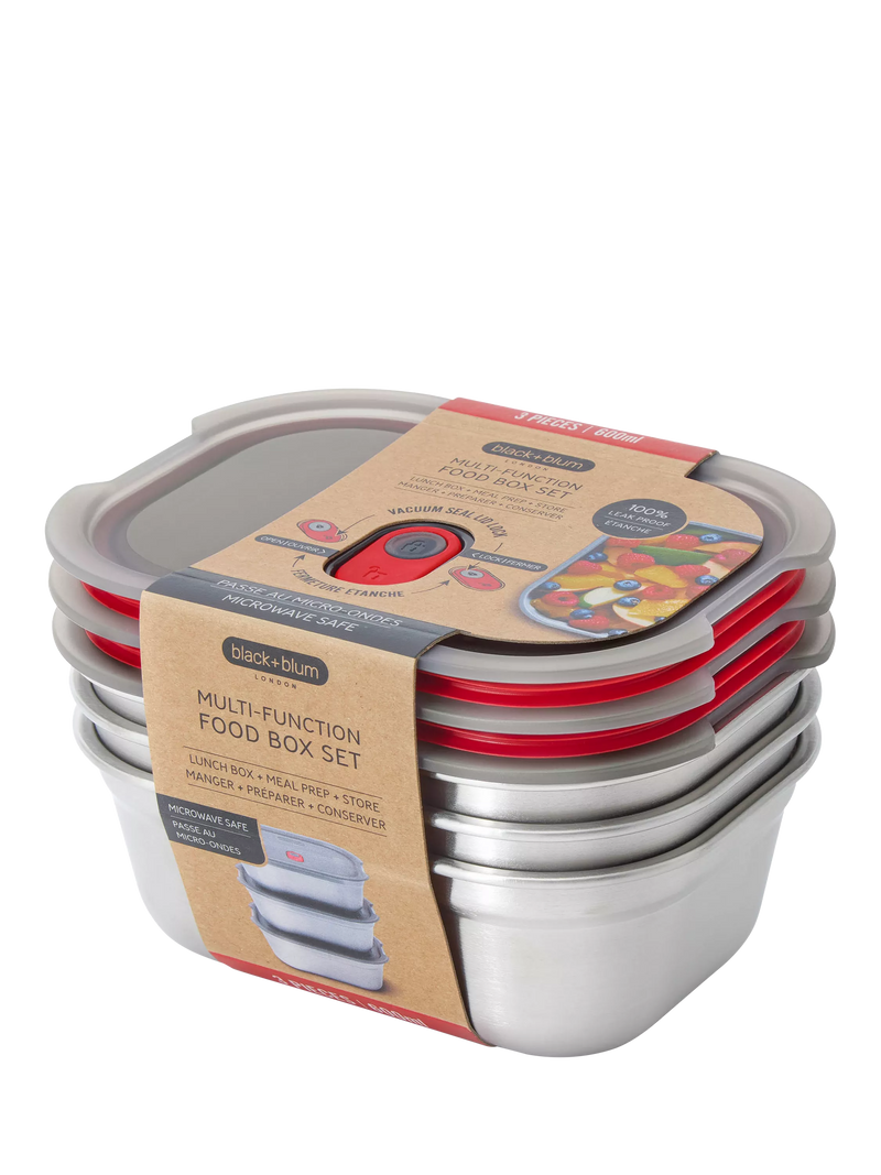 Black+Blum stainless steel lunch box set 600ml (British brand)