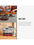 black+blum stainless steel lunch boxes set of 3 900ml, imported from the UK