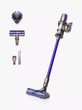 Dyson cordless vacuum cleaner in nickel and purple - British product