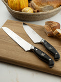 Robert Welch 2-piece knife set with chef's and bread knife (British brand)