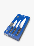 Robert Welch 3-piece knife set with Santoku, utility and chef knives (British brand)