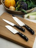 Robert Welch 3-piece knife set with Santoku, utility and chef knives (British brand)