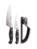 Robert Welch 3-piece knife set 9cm 15cm with sharpener (British brand)