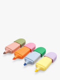 Pack of 4 mini highlighters in multiple colors, imported from the UK