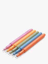 John Lewis Papier Fineliner Pens, Set of 5, Multi Colouring Pens- Buy online at McGrocer