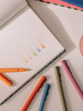 Papier fineliner pens multi-colour set of 5, imported from the UK