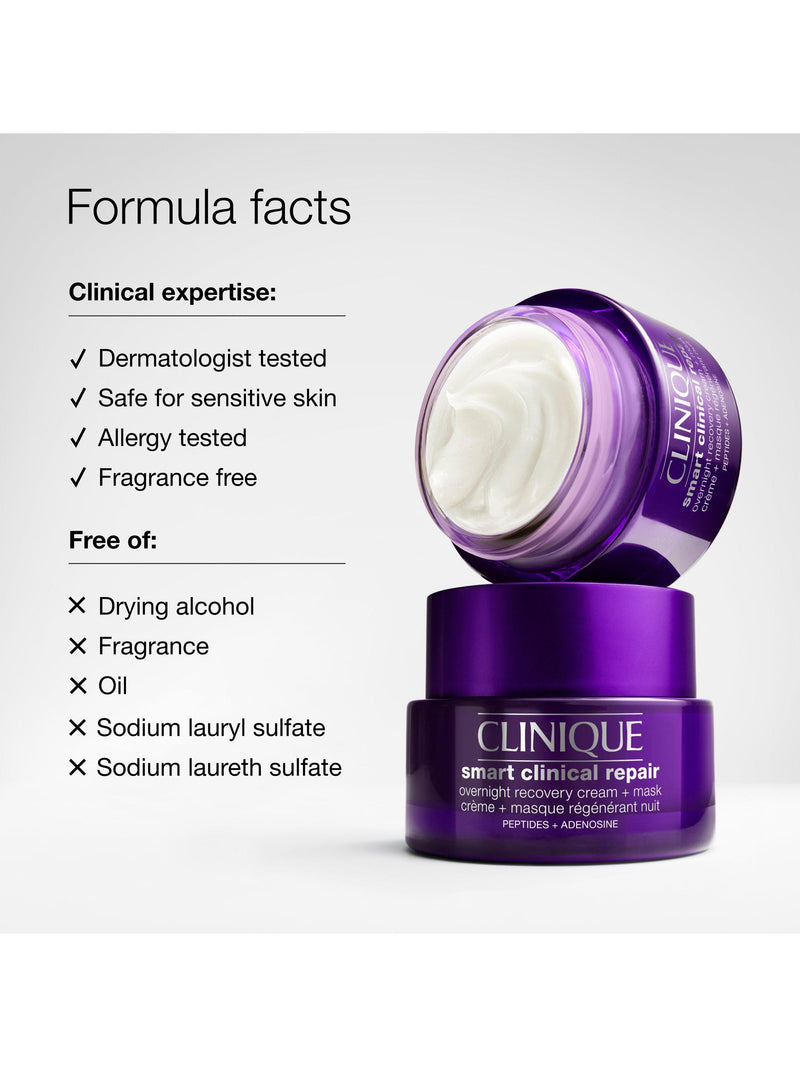 Clinique Smart Clinical Repair overnight recovery cream 50ml, imported from the UK