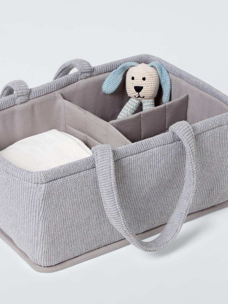 John Lewis knitted storage caddy with 3 compartments, UK version