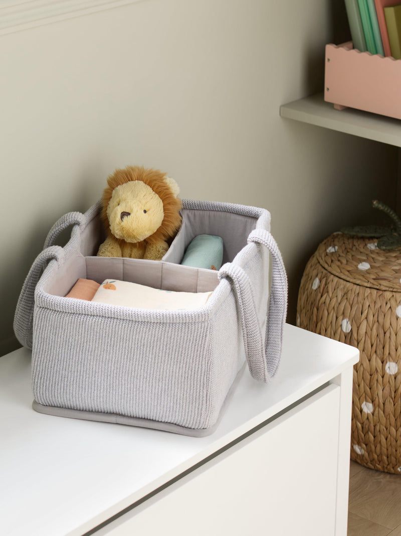 John Lewis knitted storage caddy with 3 compartments, UK version
