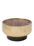 West Elm Drum Coffee Table Antique Brass UK version