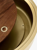 West Elm Drum Coffee Table Antique Brass UK version