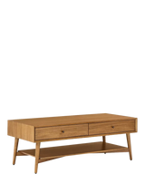 John Lewis West Elm Mid-Century Wood Coffee Table, Acorn- Buy online at McGrocer