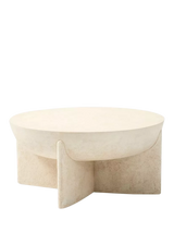John Lewis West Elm Monti Indoor/Outdoor Lava Stone Coffee Table, White- Buy online at McGrocer
