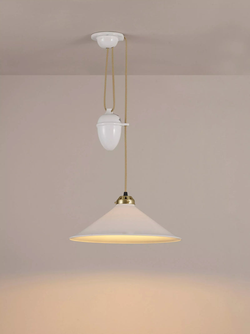 Original BTC bone china pendant light natural shade - British product