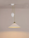 Original BTC bone china pendant light natural shade - British product