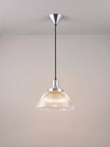 John Lewis Original BTC Prismatic Glass Pendant Ceiling Light, Clear- Buy online at McGrocer