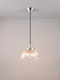 Original BTC prismatic glass pendant light clear, imported from the UK