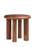 West Elm Cannellini acacia wood side table cool walnut, UK version