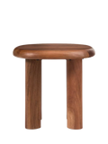 West Elm Cannellini acacia wood side table cool walnut, UK version