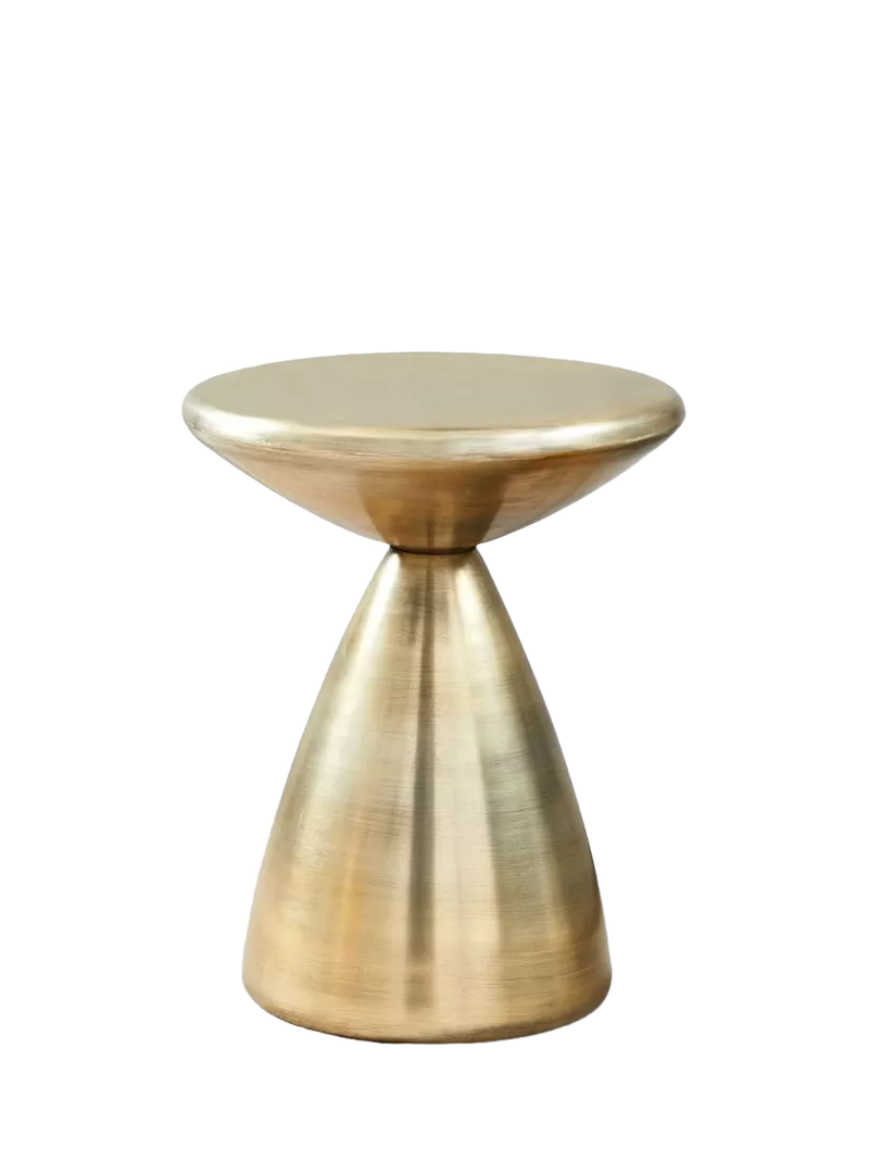 West Elm Cosmo side table antique brass 46x37cm (British brand)