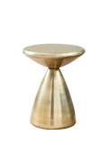 West Elm Cosmo side table antique brass 46x37cm (British brand)