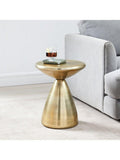 West Elm Cosmo side table antique brass 46x37cm (British brand)