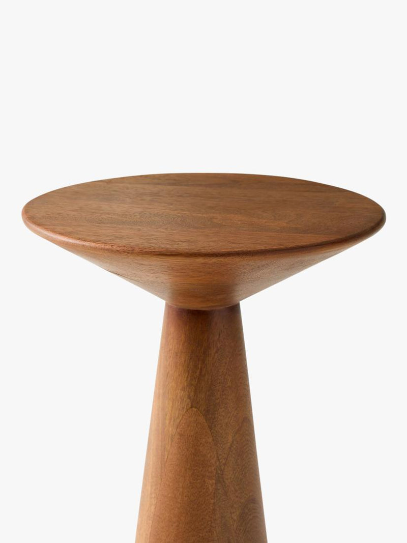West Elm mango wood side table cool walnut 46cm, UK version