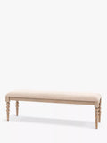 Gallery Direct Bessemer oak upholstered dining bench 145cm, UK version