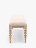 Gallery Direct Bessemer oak upholstered dining bench 145cm, UK version