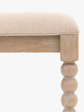 Gallery Direct Bessemer oak upholstered dining bench 145cm, UK version