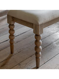 Gallery Direct Bessemer oak upholstered dining bench 145cm, UK version