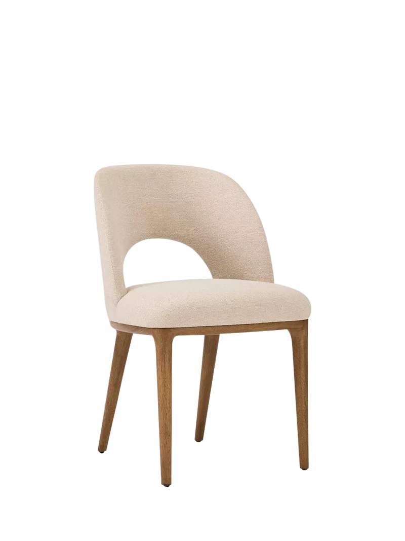 west elm Boerum Dining Chair, Sand/Burnt Wax