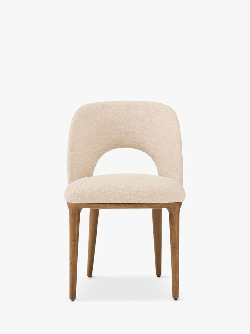 West Elm Boerum dining chair in sand burnt wax finish - British product