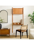 West Elm Dunham dining chair with leather and fabric - British product