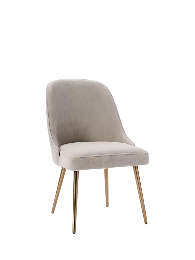West Elm dining chair silver mid-century, imported from the UK