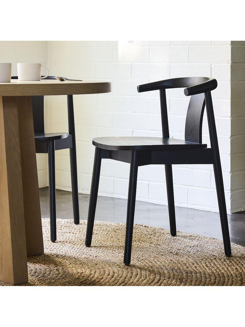 West Elm Wingate dining chair in black, UK version