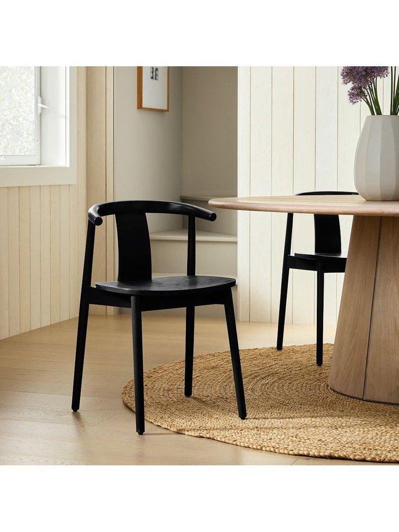 West Elm Wingate dining chair in black, UK version